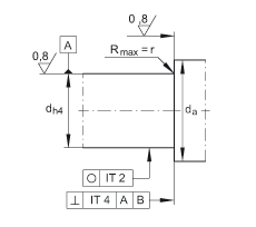 角接觸球軸承單元 ZKLFA1263-2Z, 雙向，螺釘安裝，兩側(cè)間隙密封
