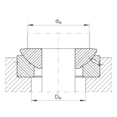 推力關(guān)節(jié)軸承 GE35-AX, 根據(jù) DIN ISO 12 240-3 標準，需維護